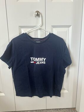 Tommy Hilfiger Navy Tee with Red & White Trim
